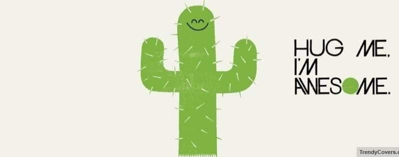 Cactus Hug Me Facebook Cover 1345311796