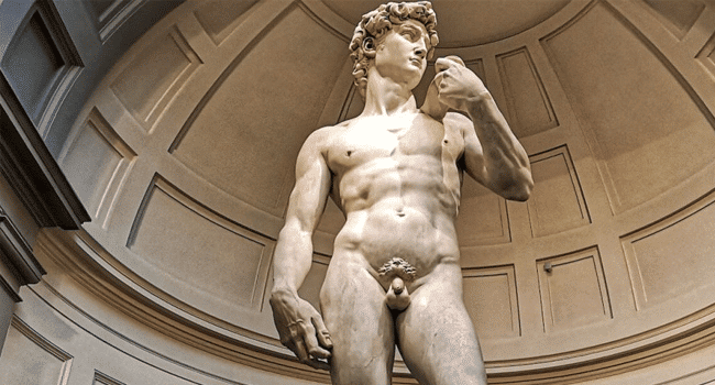Statue Of Man With Small Penis